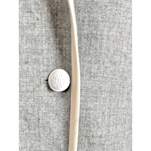 Theory Womans Blazer Wool Blend Gray Cream White RN 98406 - Picture 8 of 13